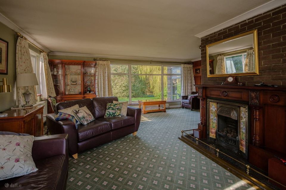 The large reception room at Erindale, Sandy Lane, Blackrock