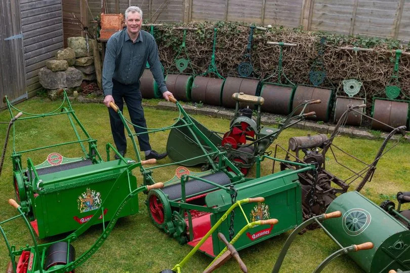 Jonathon Hardwick with his collection