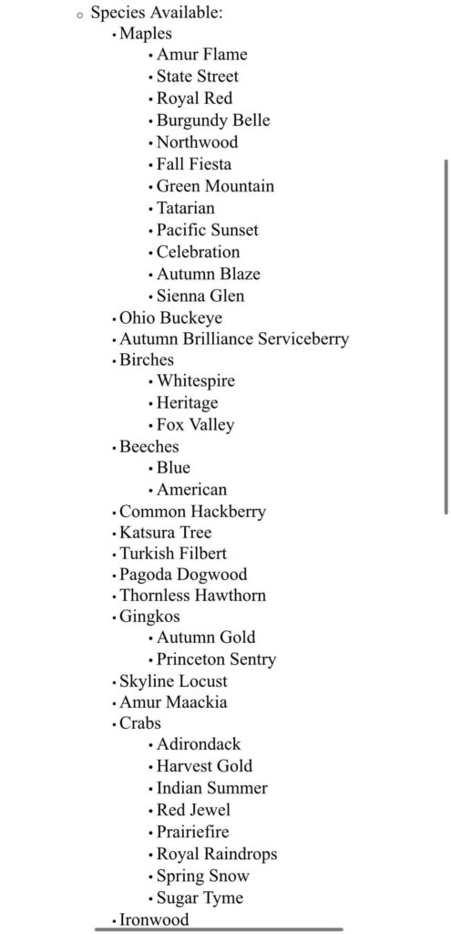 Help me select trees for yard Northeast Wisconsin Help me select trees for yard Northeast Wisconsin
