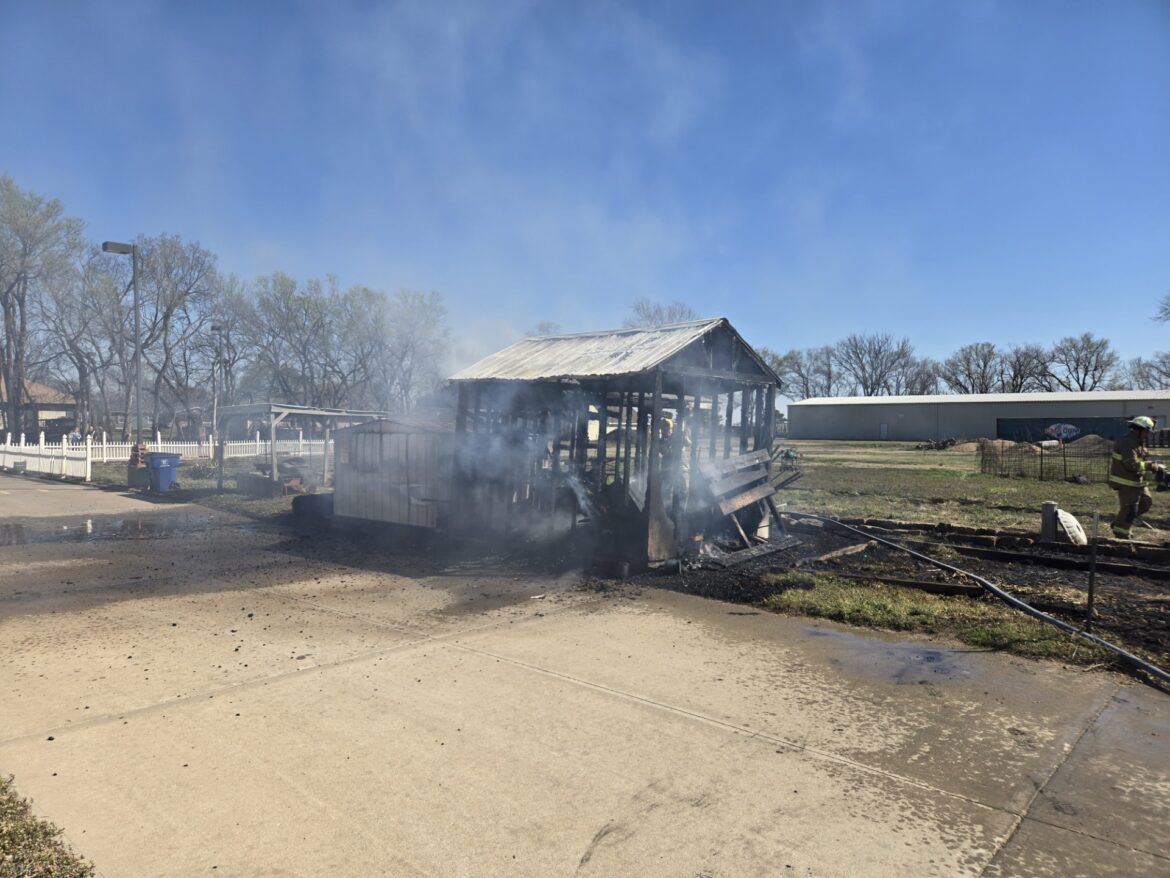 Controlled Burn Jumps Barrier at Assaria Community Garden Controlled Burn Jumps Barrier at Assaria Community Garden