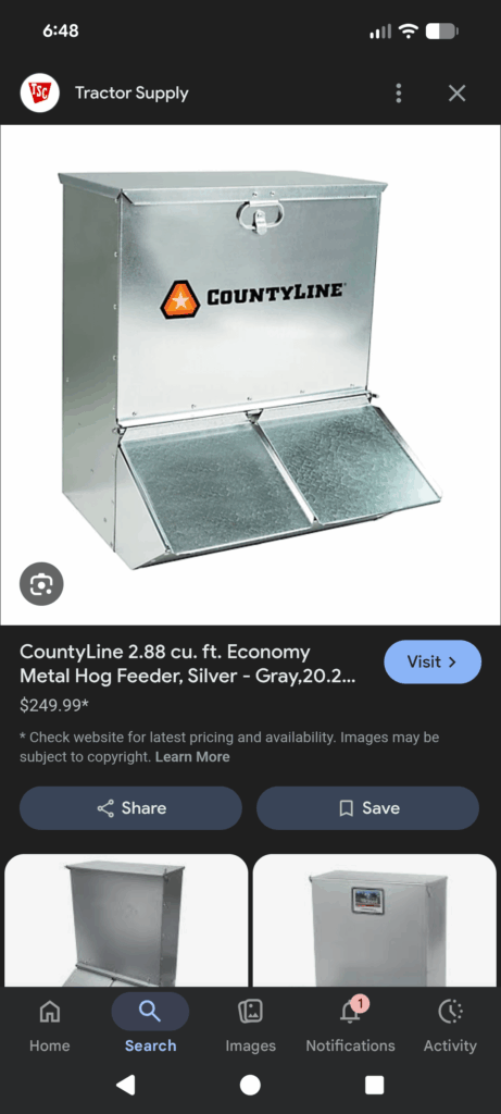 Anyone ever seen this style feeder in stainless?