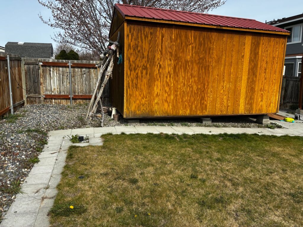 Addition to shed or separate structure