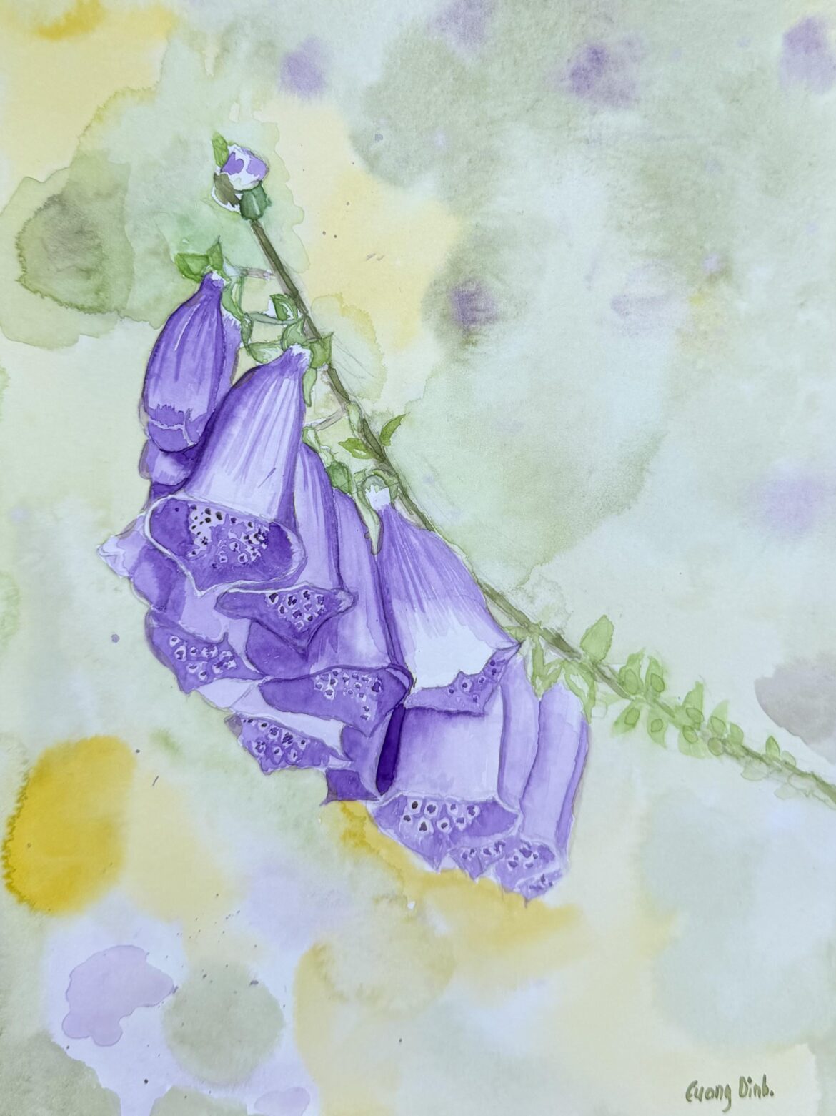 My newest watercolor painting. What do you think? Thank you!