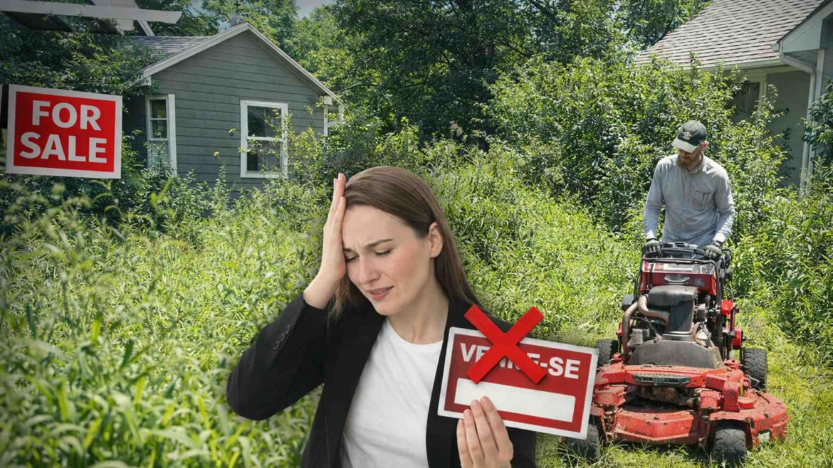 Nobody could sell that house, until a gardener found a plot of land next door with weeds taller than the house itself, furniture left behind, and total abandonment The house for sale was stalled because of a neighboring property that had been abandoned for up to 2 years, with tall grass, a huge yard, and leftover furniture.