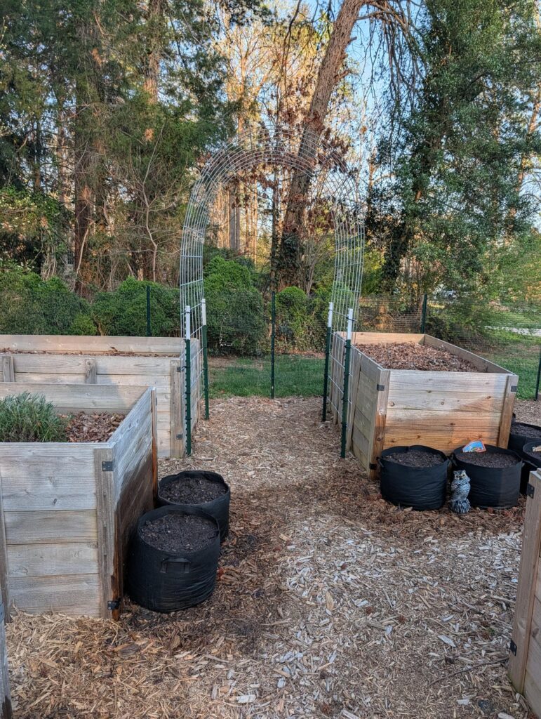 New Addition to the Garden -- Cucumber Trellis!