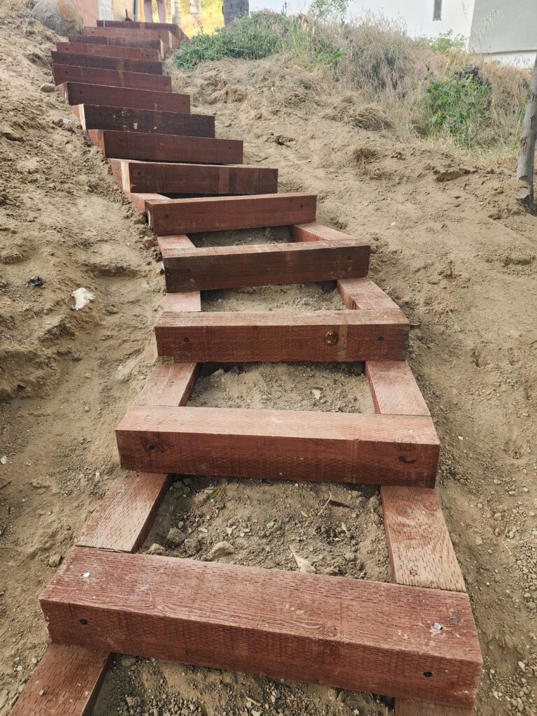 Timber Steps super slanted.. Timber Steps super slanted..