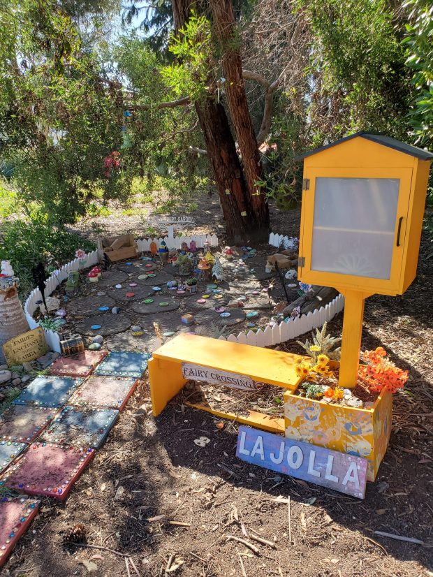 "I believe play is the work of children, and I see that happening here," says "fairy garden" creator Mary Clausen. (Ashley Mackin-Solomon)