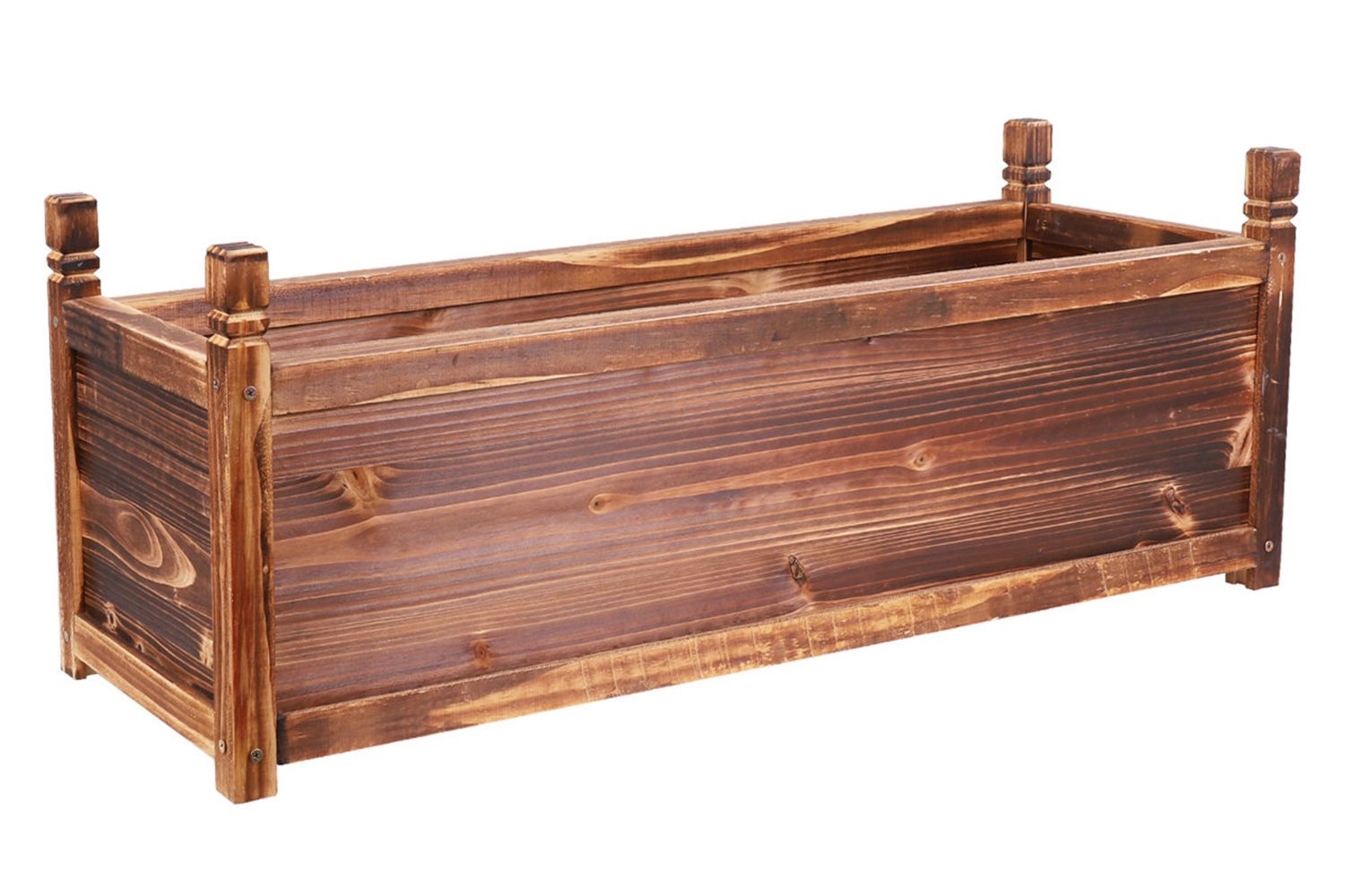 Millwood Pines Gautreaux Handmade Wood Elevated Planter 