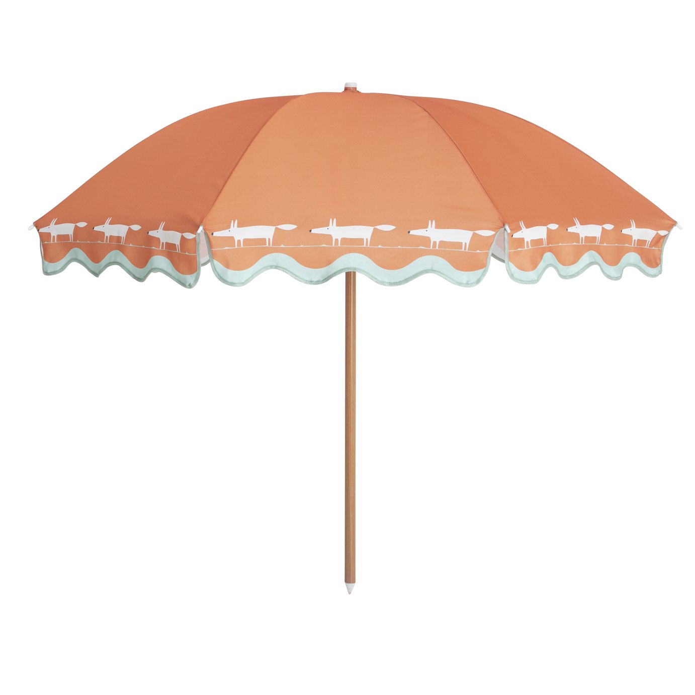 Habitat X Scion 1.6m Garden Parasol - Mr. Fox Print