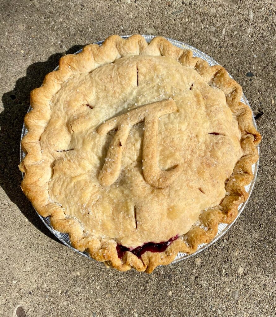 Wild berry pie for Pi Day
