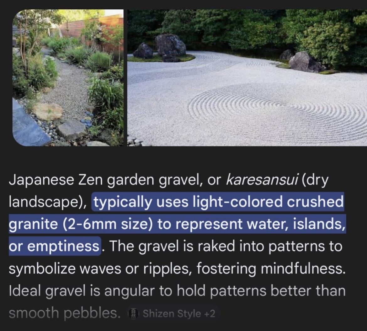 Japanese zen garden