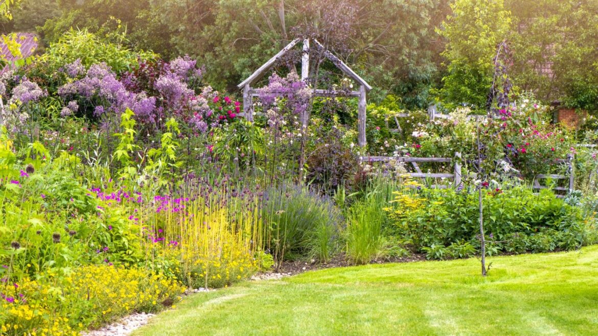 Southern Lawn Care Mistakes in Spring: 4 Errors to Avoid A garden in the sunshine with a flowering border