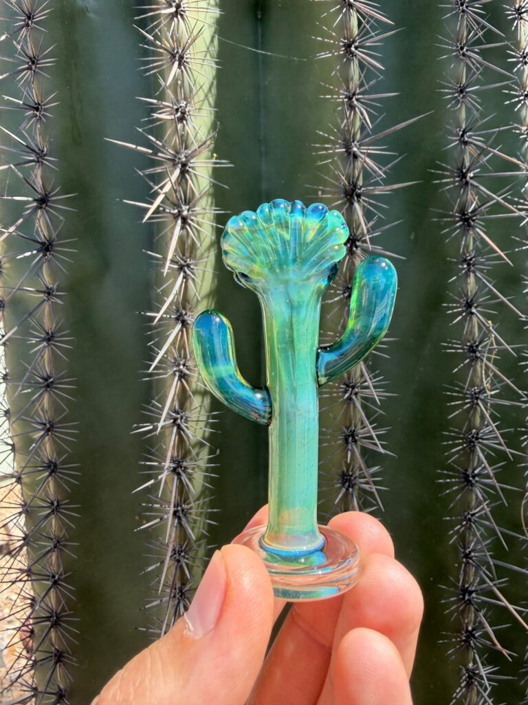 I made a glass crested saguaro!