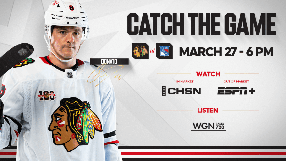 PREVIEW: Blackhawks Meet Rangers in Friday Night Clash at Madison Square Garden