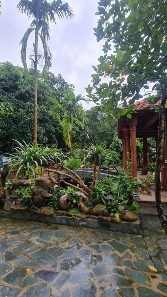 Vietnamese style garden landscape