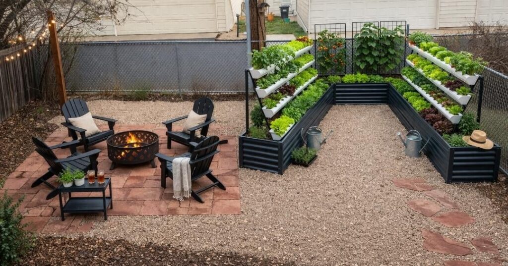 Outdoor hydroponics in a difficult growing area.