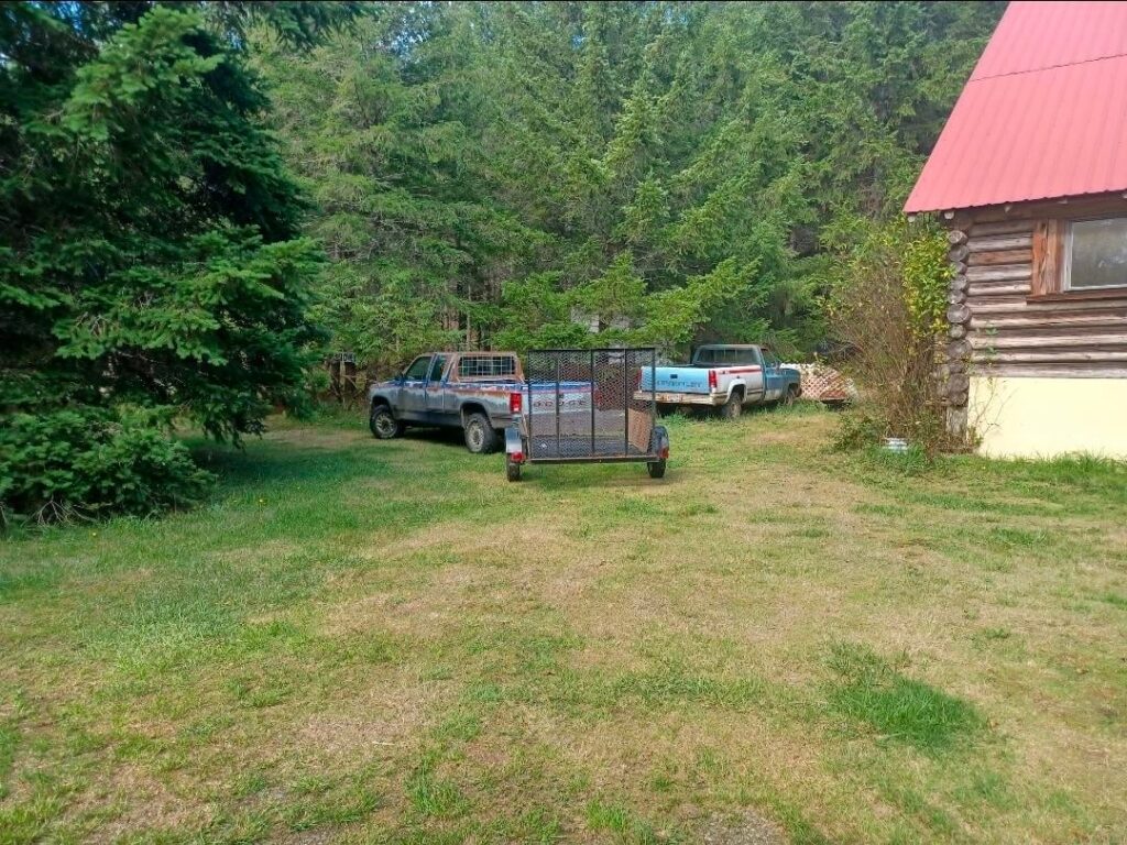Extremely high quality farm vehicles to cover 70 acres. One of them had the floor disintegrate so I welded a stop sign in for the drivers side lol. Lot of stuff to do before guest season including getting 4 acres of gardens ready