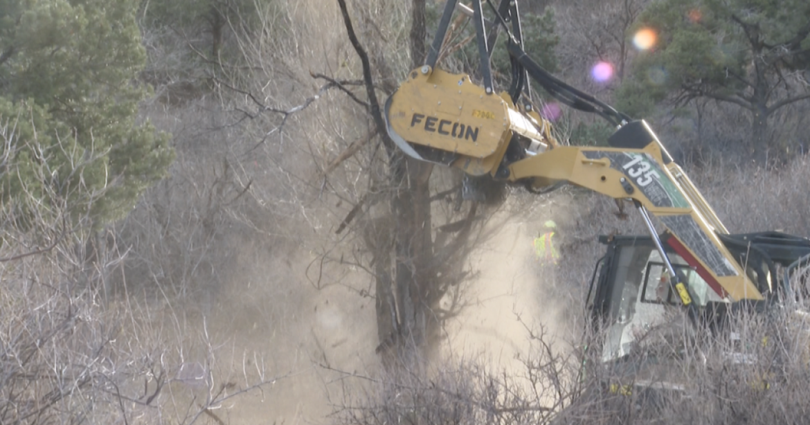 Firefighters clear brush near Garden of the Gods reduce wildfire risk Firefighters clear brush near Garden of the Gods reduce wildfire risk