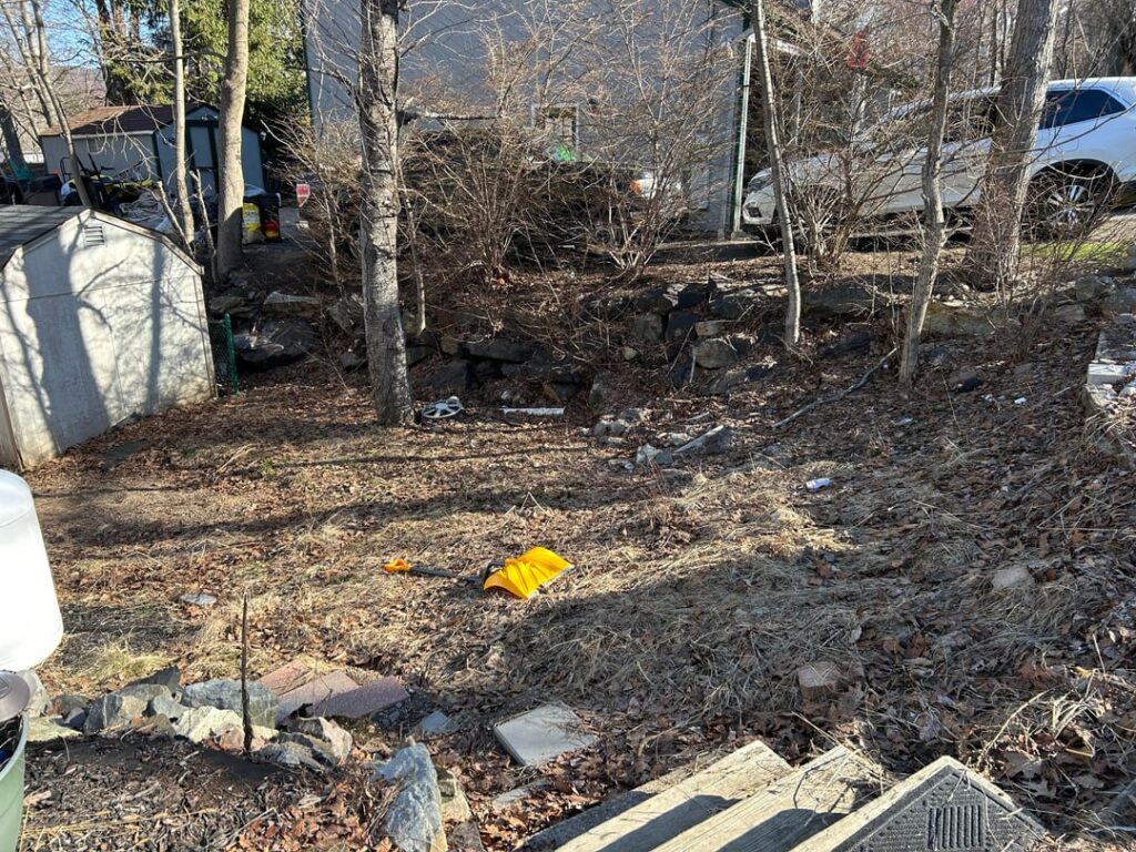 Day 1 of turning the mudslide next to my house into a wildflower garden! Much more work to come