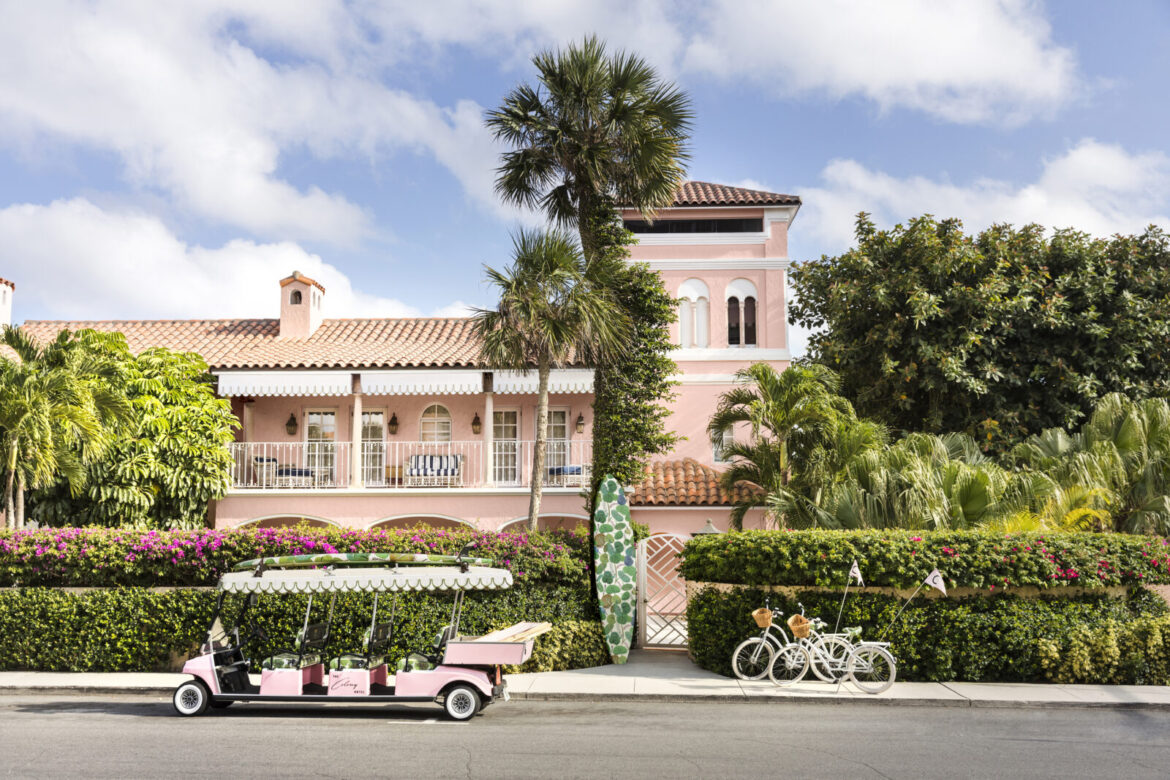 A pink hotel