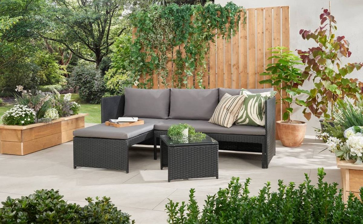 The Bali Reversible Rattan Effect Corner Sofa Set