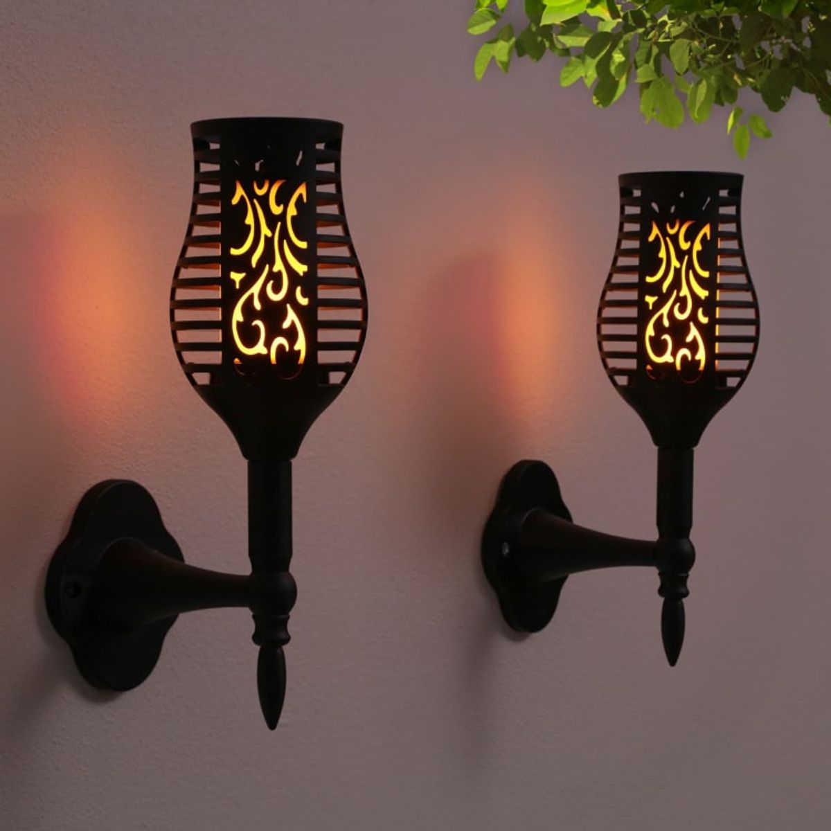 B&M's pack of two Solar Powered Morocco Wall Lights for £7