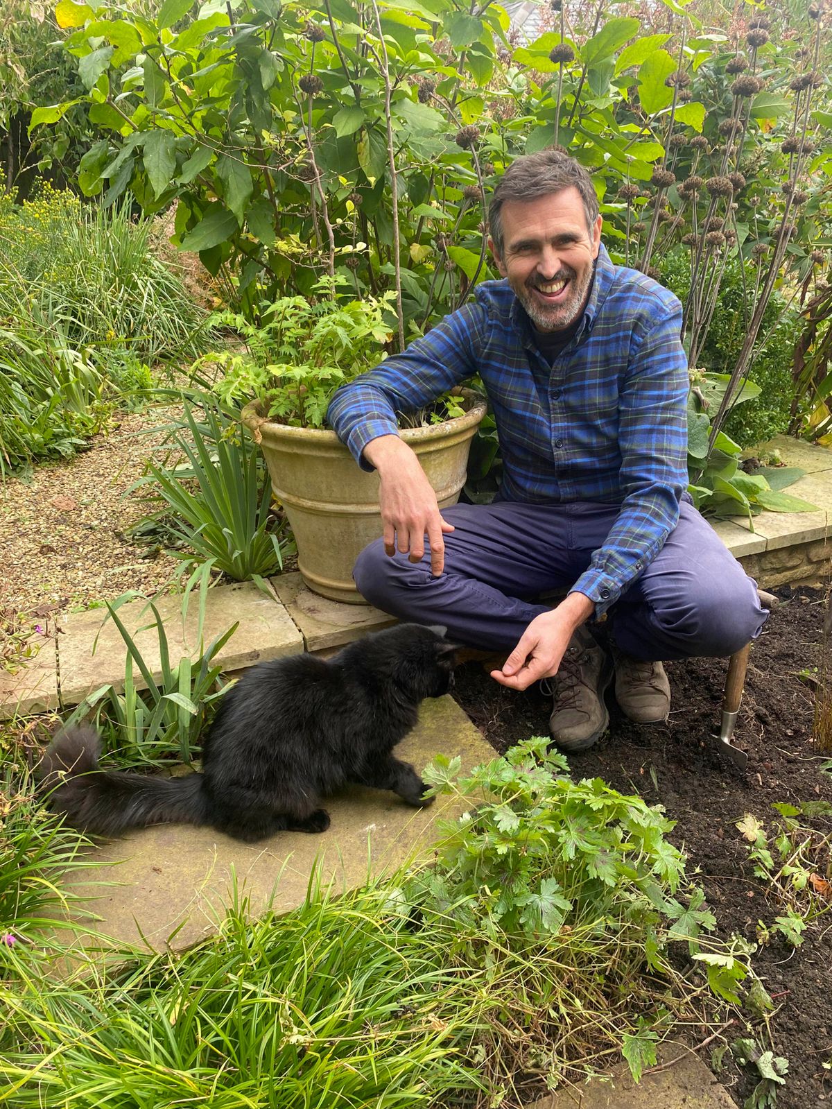 Gardeners' World Winter Specials 2024,22-11-2024,2,Adam Frost ,in his garden at home with Ash the cat ,BBC Studios,Production