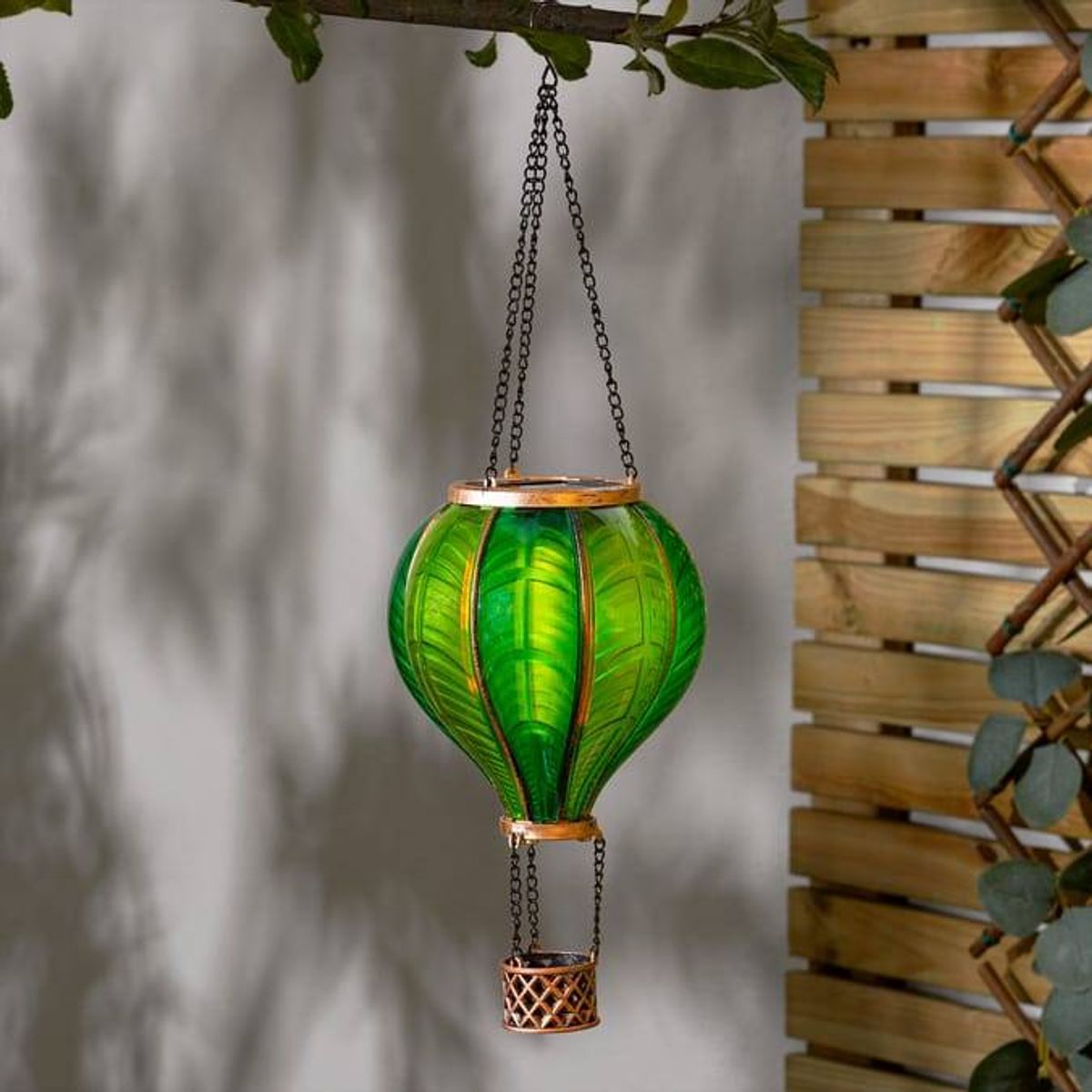 Firefly Solar Light Co Hanging Hot Air Balloon Solar Light