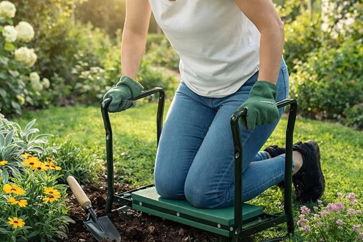 The garden kneeler is ideal for gardeners who suffer from chronic pain