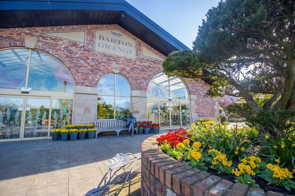 The garden centre is less than an hour's drive away from Manchester