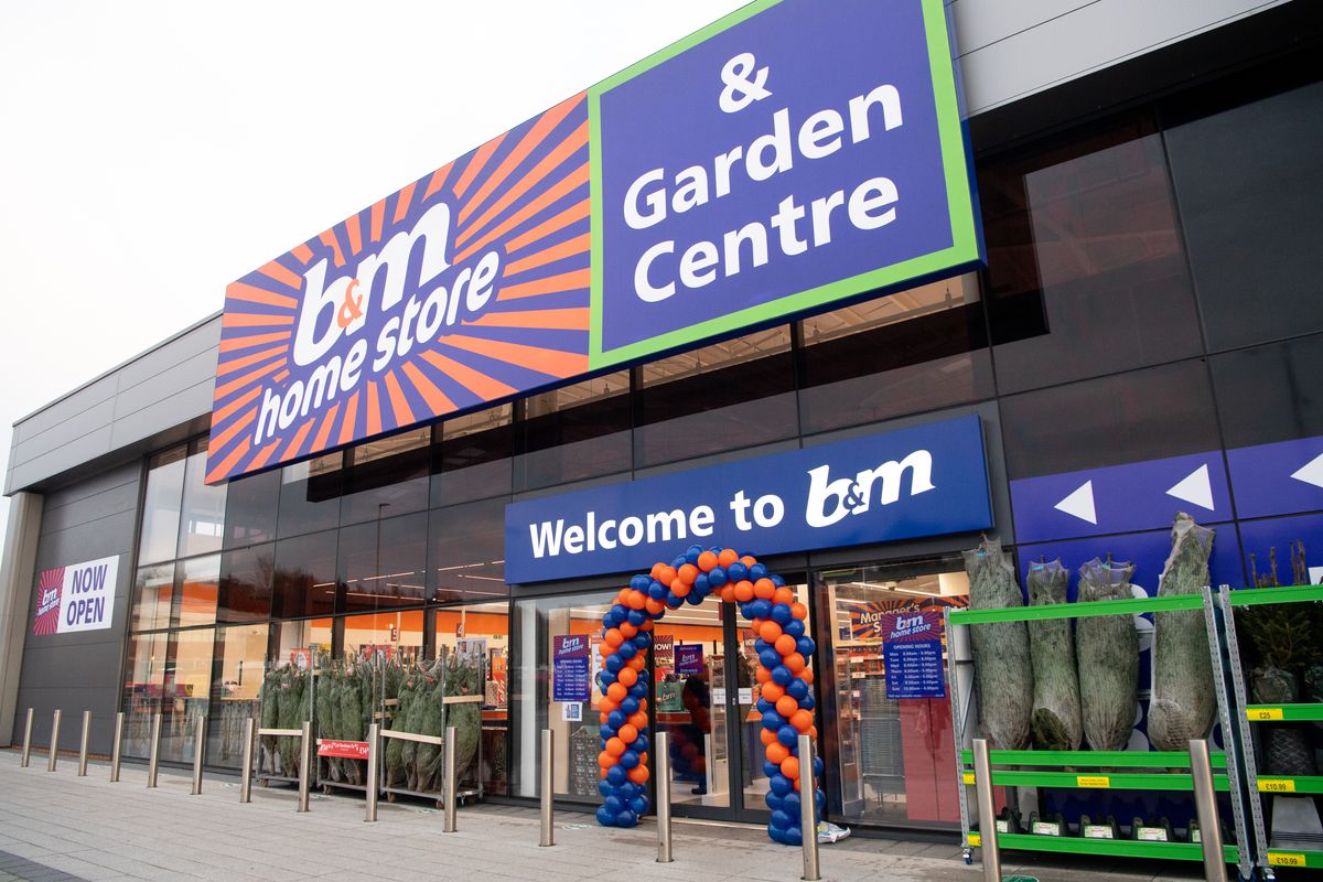 An exterior view of a B&M shop