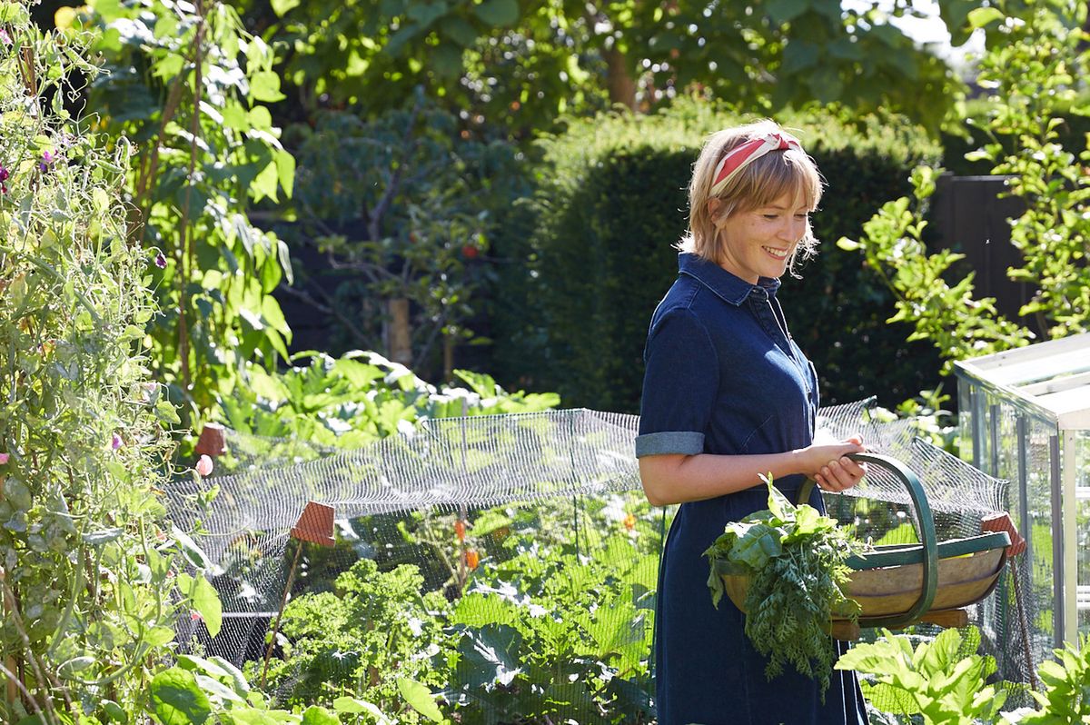 Woman in garden 