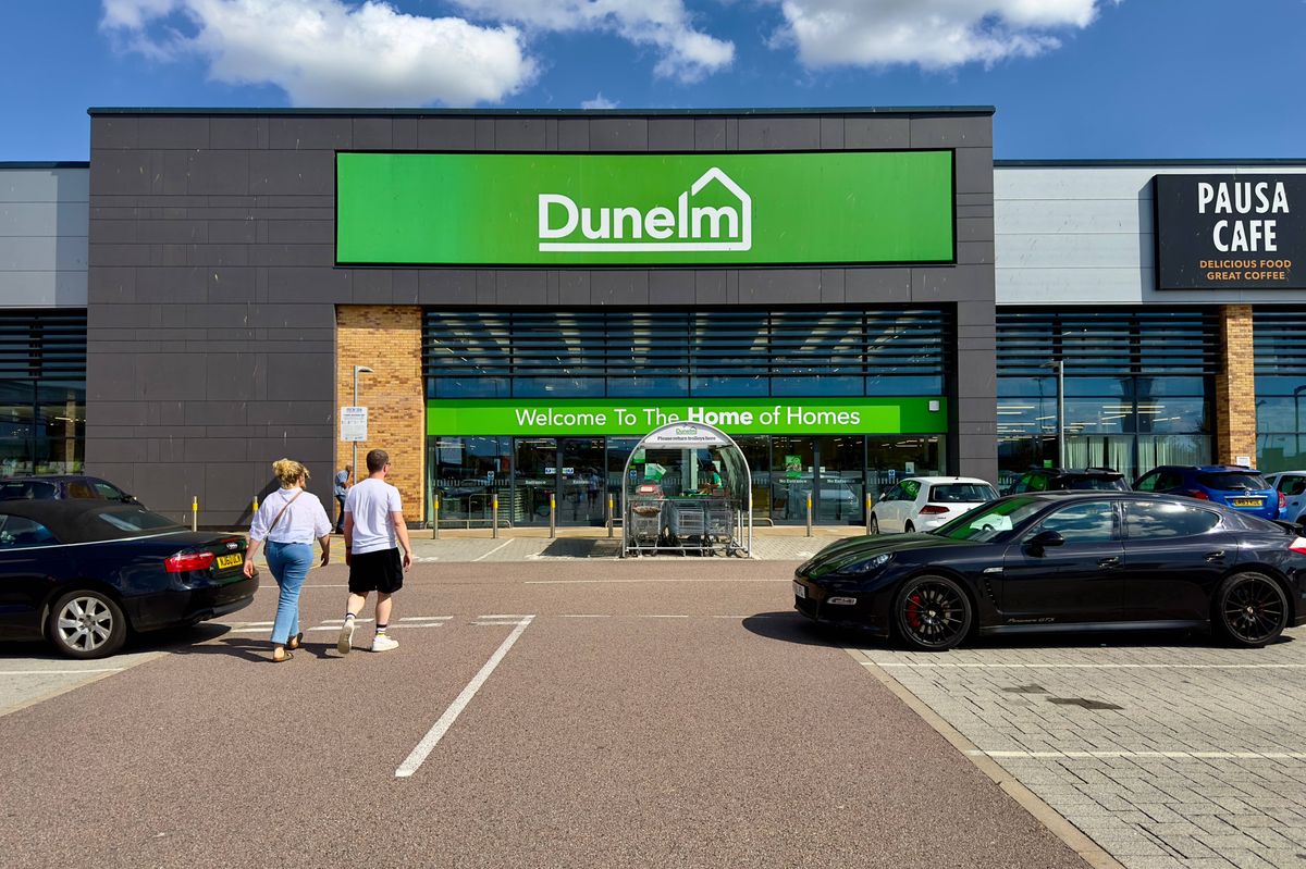 Chelmsford, UK - August 22, 2023: Dunelm store at a modern retail park in Chelmsford, Essex, UK.