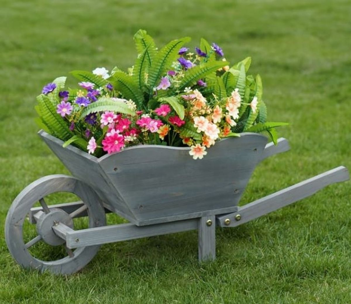 Jardin Wooden Wheelbarrow Planter, priced £12.99 at Home Bargains
