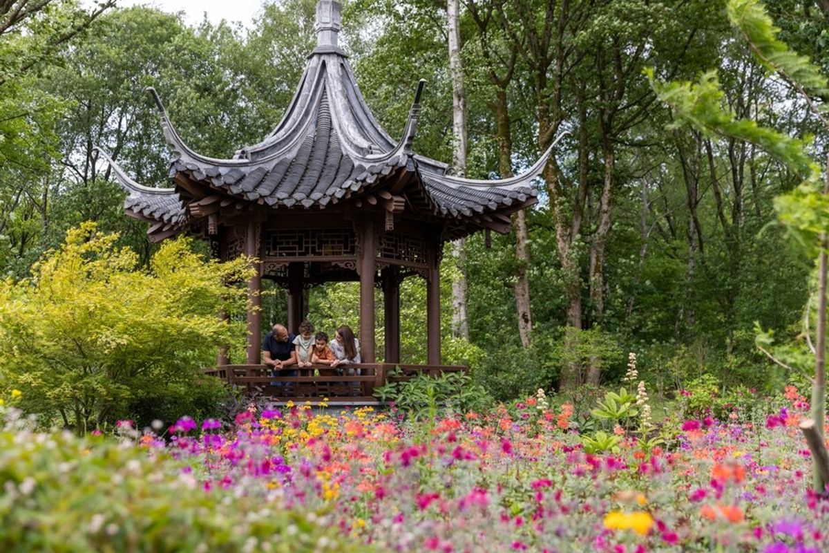 The 154-acre attraction also includes a Chinese Streamside Garden