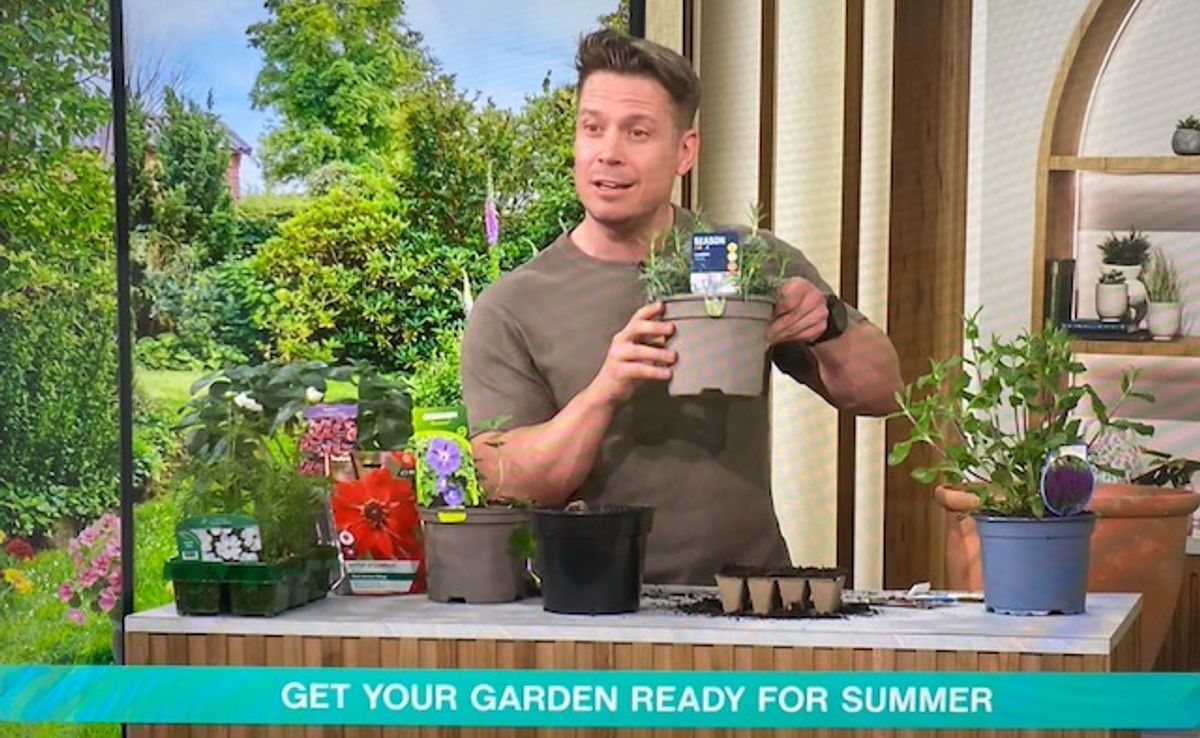 The Nuneaton firefighter appeared on ITV's This Morning earlier today (April 13) to host a gardening section live on TV