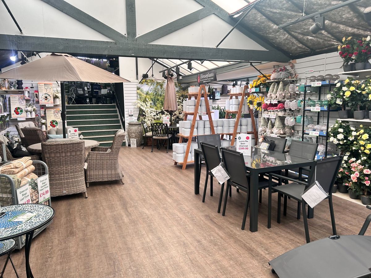 Furniture, ornaments, and more can be found at Mirfield Garden Centre