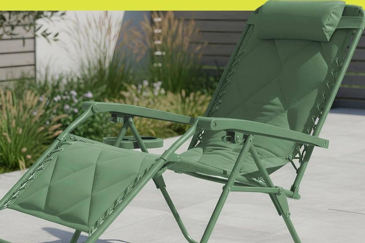 KEPLIN Heavy Duty Quilted Zero Gravity Chairs