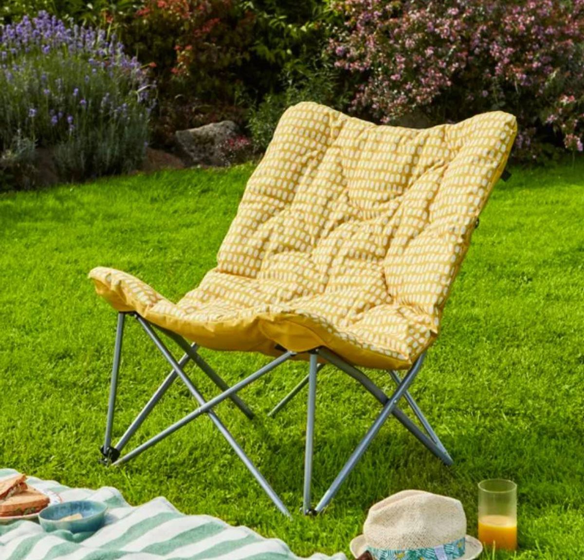 Dunelm's padded chair.