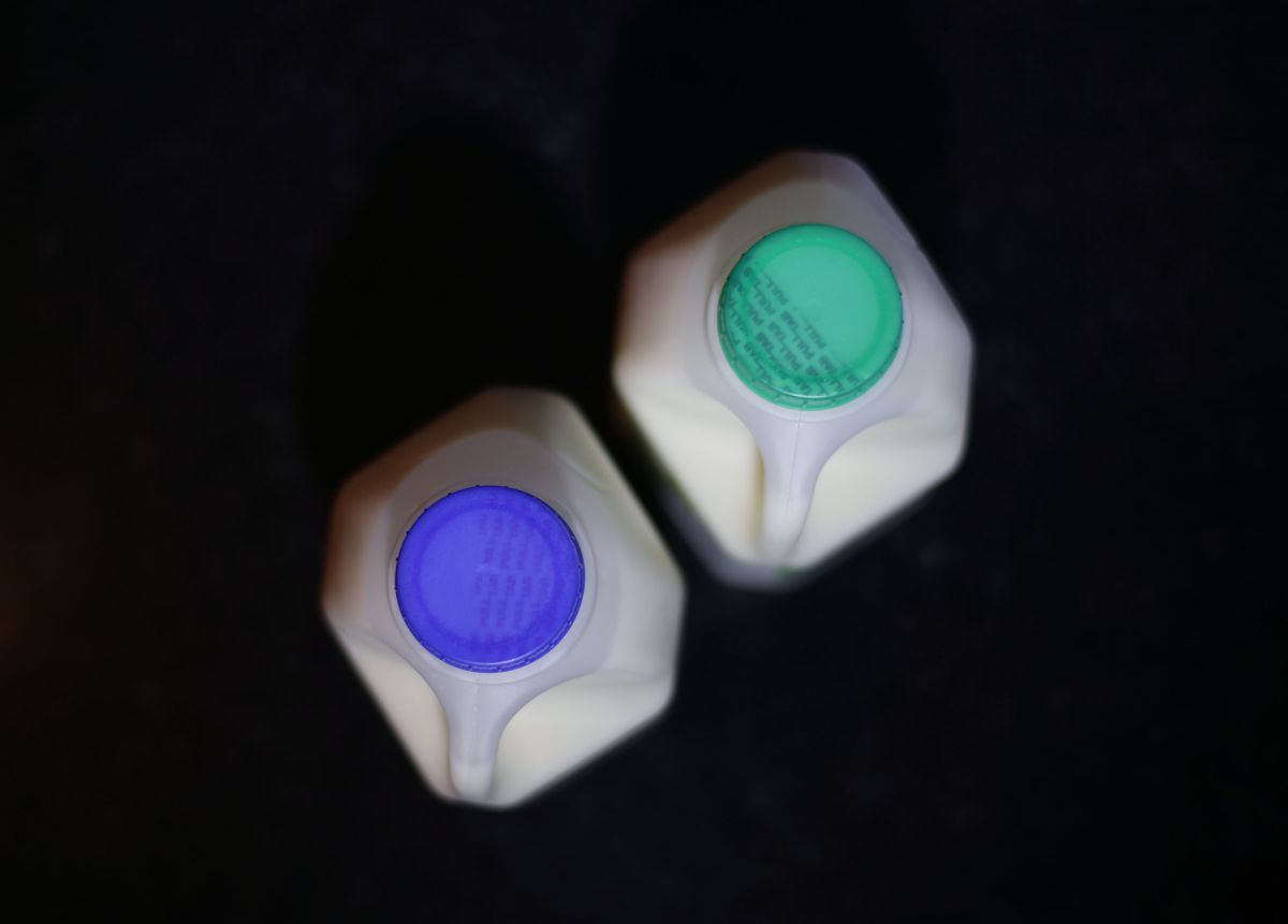 milk bottles