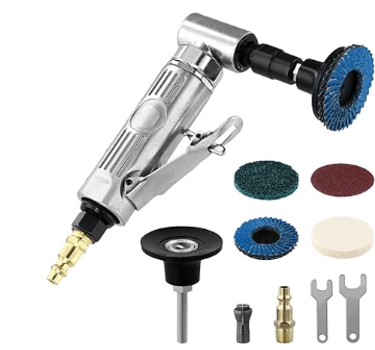QWORK compressed angle grinder