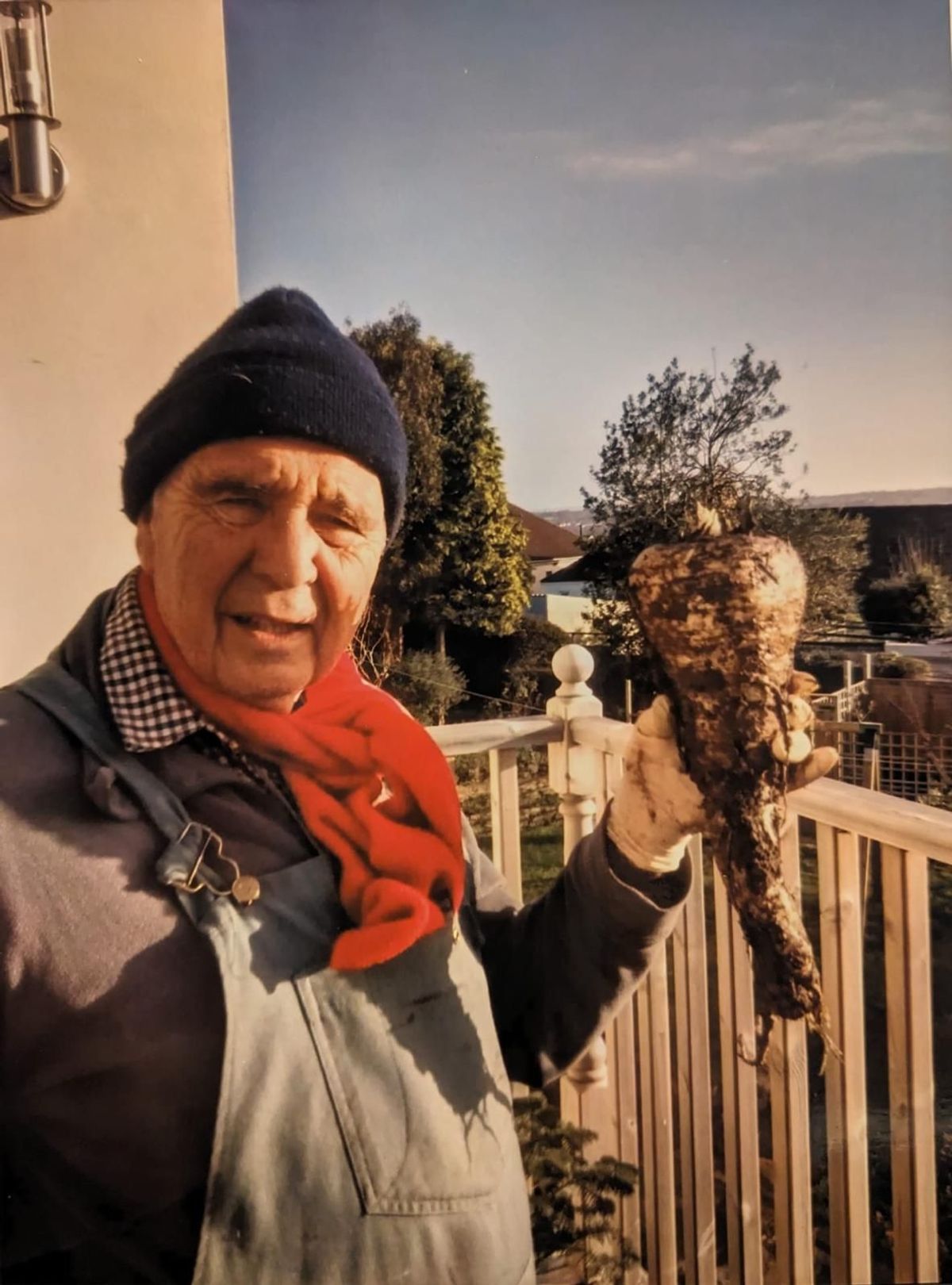 David Cemlyn, who was a passionate advocate for allotments in Bristol. Attendees at his funeral adorned his coffin with vegetables.