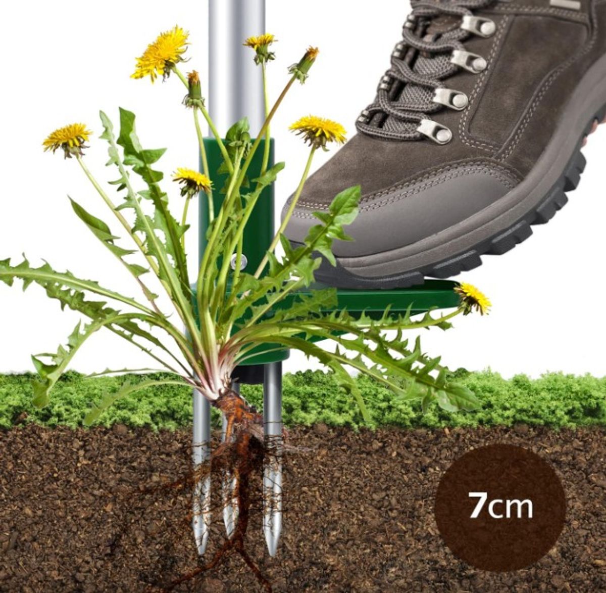 The Ohuhu Weed Puller can tackle roots that are up to 7cm deep