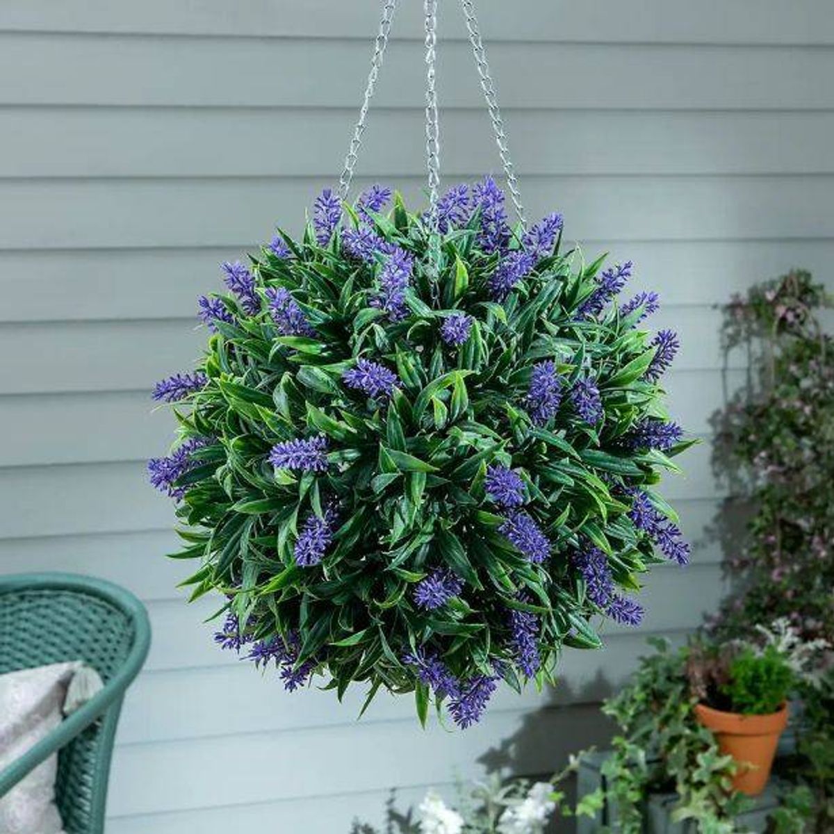 Dunelm's Topiary Ball with Purple Flowers