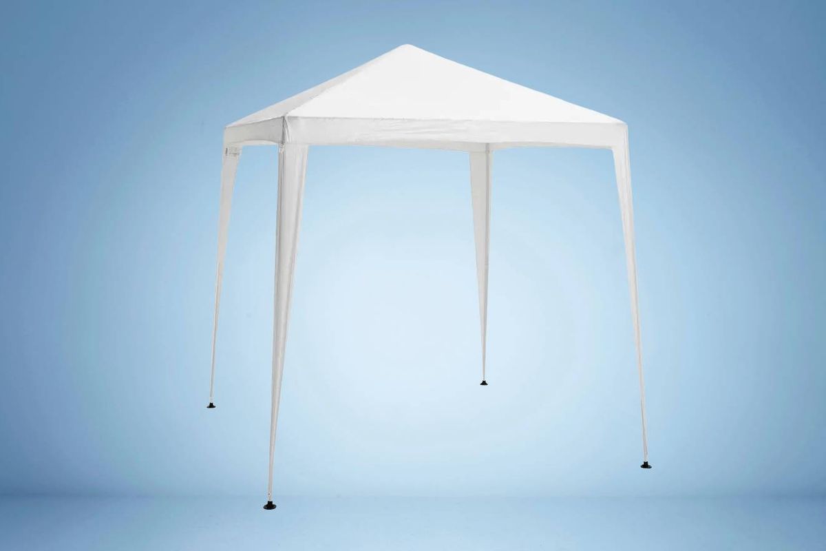 Argos Home Garden Gazebo pictured on a blue background