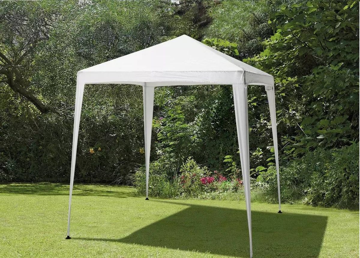 Argos Home Garden Gazebo pictured in a garden
