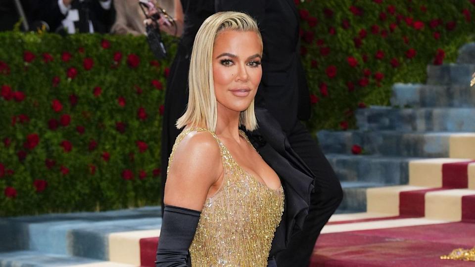 Khloe kardashian at the met gala.