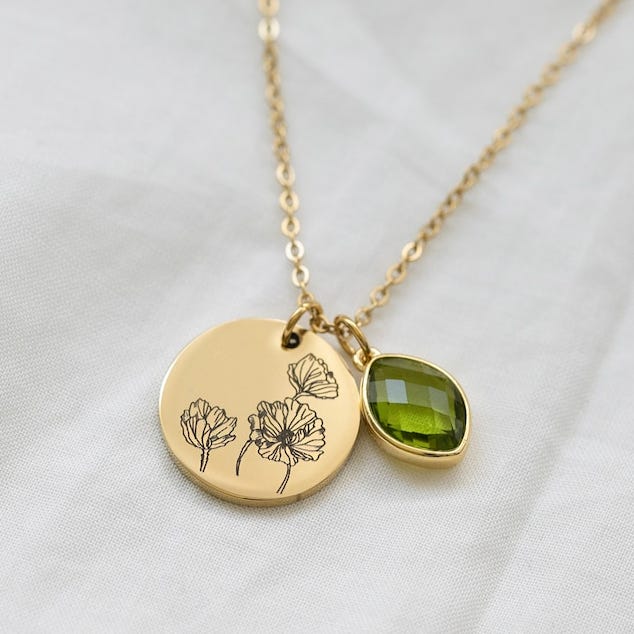 Birth Flower Necklace