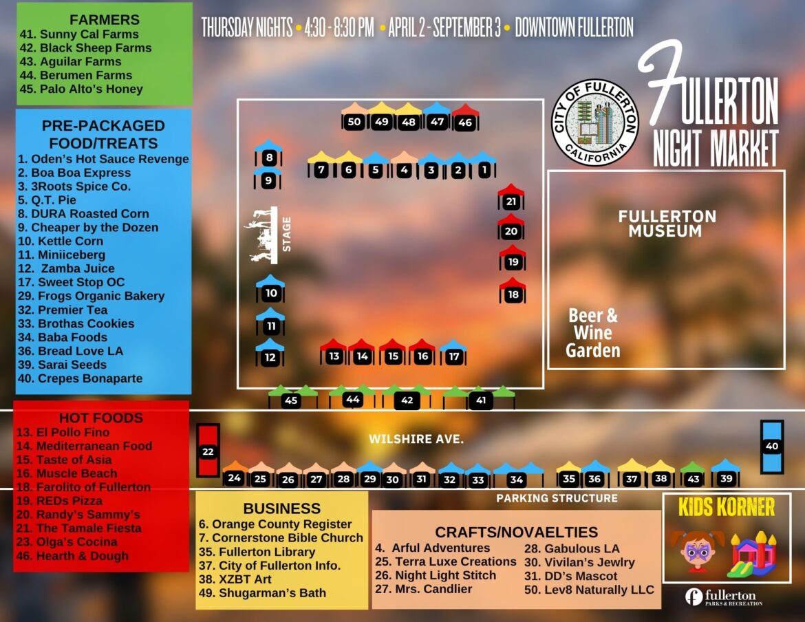 April 2: Thursday Market & Beer Garden Opens at Fullerton Plaza