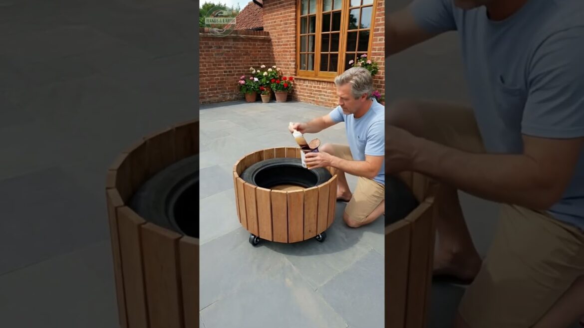Don’t Throw Away Old Tires! 🛞 Genius DIY Mobile Garden Planter Idea #upcycling #diy Don't Throw Away Old Tires! 🛞 Genius DIY Mobile Garden Planter Idea #upcycling #diy